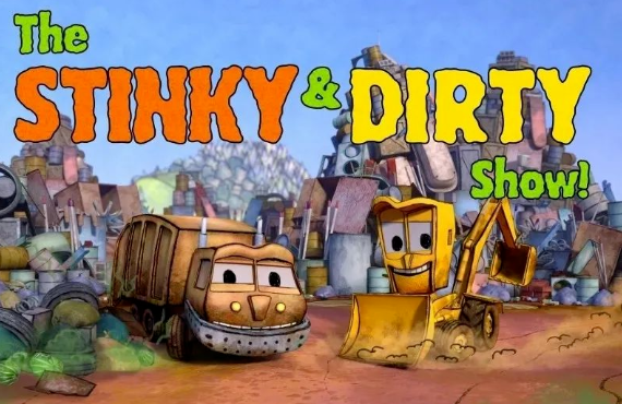小車迷必備 亞馬遜原創(chuàng)動(dòng)畫(huà)片臭臭和臟臟《The stinky&dirty show》網(wǎng)盤(pán)下載