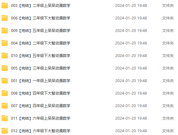 全307集《大智與呆呆動(dòng)漫數(shù)學(xué)》小學(xué)資源，在家看動(dòng)畫(huà)學(xué)數(shù)學(xué)